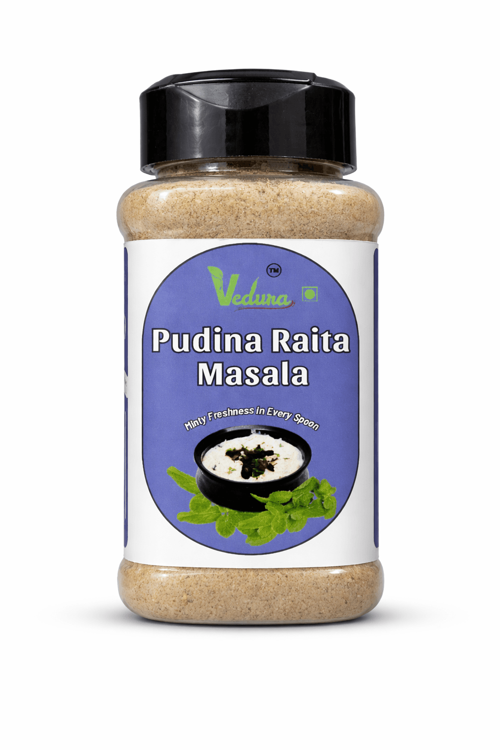 Vedura Foods Pudina Raita Masala 80 g — Fresh pudina magic — the ultimate cooling companion for every meal