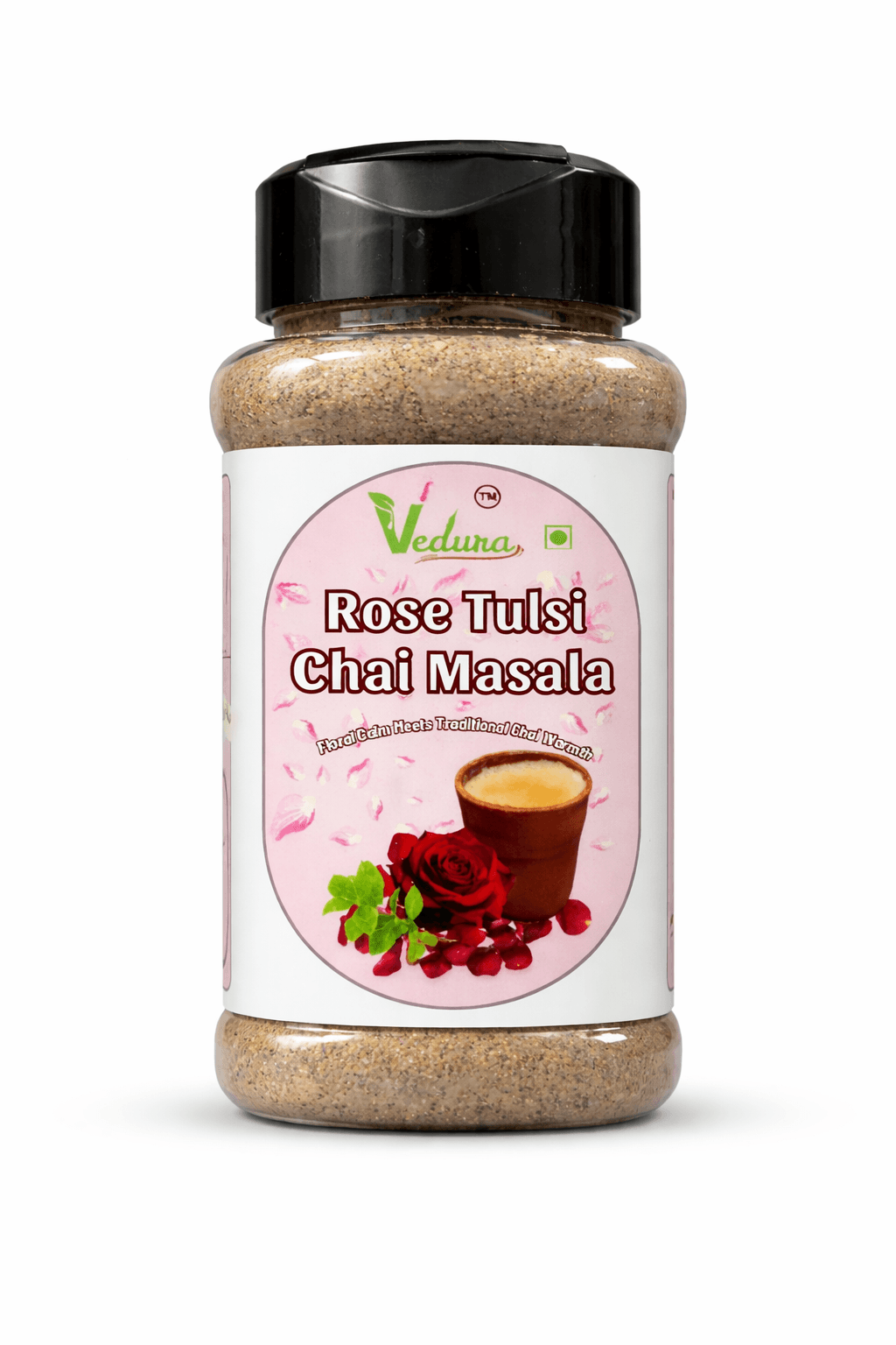 Vedura Foods Rose Tea 50 g — A fragrant cup of calm — rose petals meet tradition